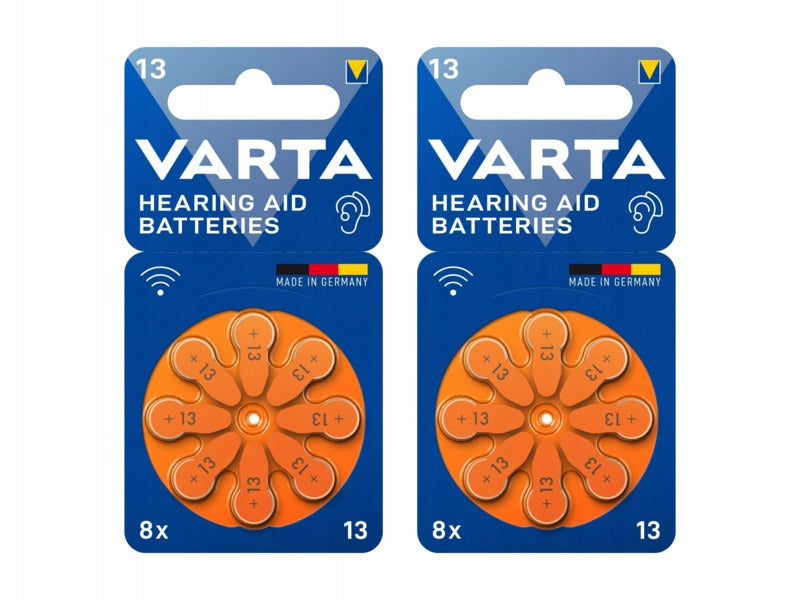 Hearing Aid Batteries VARTA 13 PR48 2 x (8 Pack)