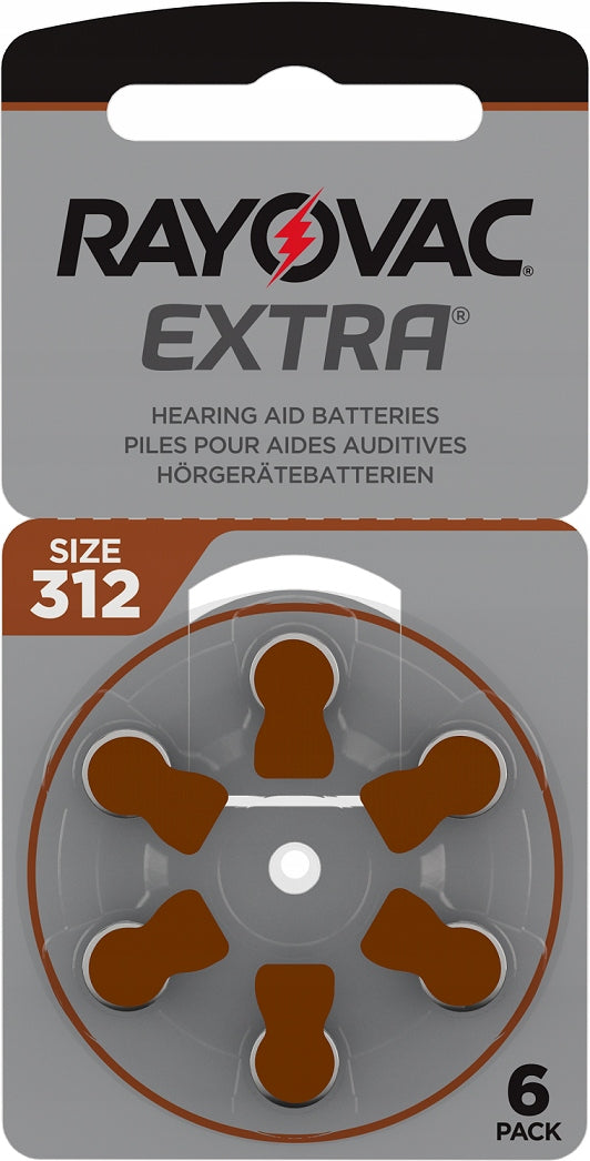 Hearing Aid Battery Rayovac 312 60 Pack - Long Expiration Date Medical device no