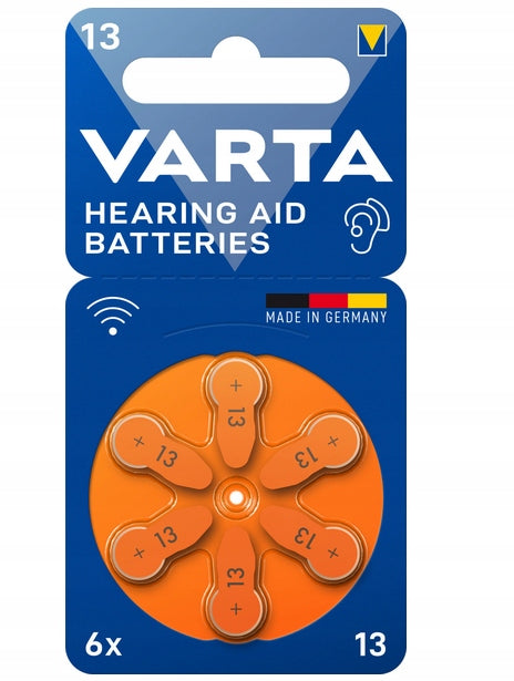 Hearing Aid Battery Varta 13 PR48 1.45V 6pcs 56C384