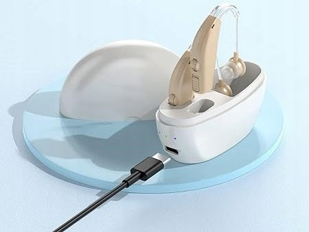 Hearing Aid Behind-the-Ear Sound Amplifier Left Right Senior Station Manufacturer code Wzmacniacz słuchowy