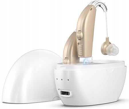 Hearing Aid Behind-the-Ear Sound Amplifier Left Right Senior Station