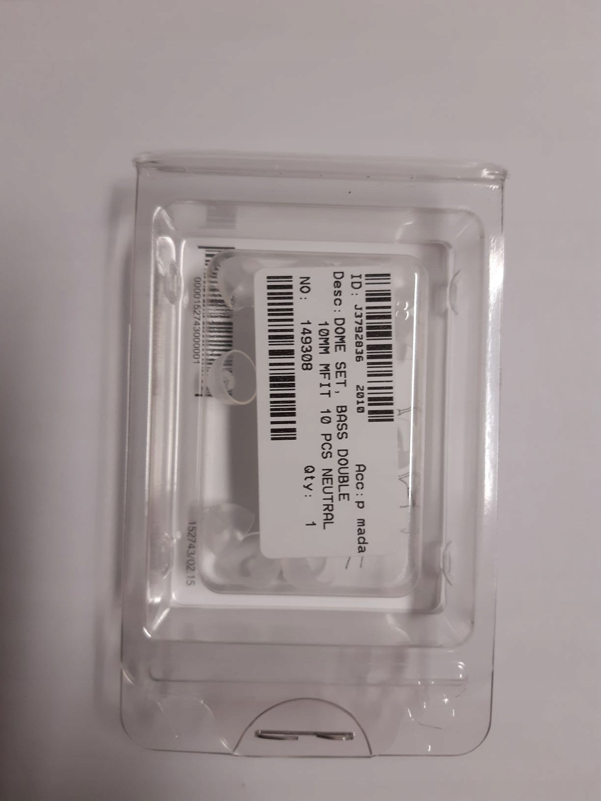 Hearing Aid Cap Domes 10mm Batteries included no