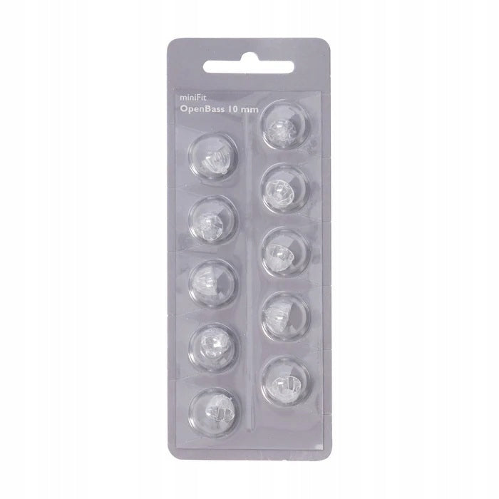 Hearing Aid Domes BERNAFON,OTICON miniFit OpenBass 10 mm 10pcs