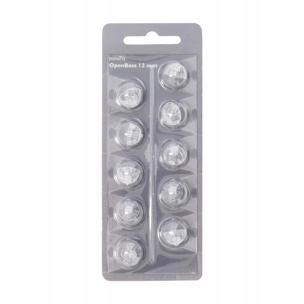 Hearing Aid Domes BERNAFON,OTICON miniFit OpenBass 12 mm 10pcs