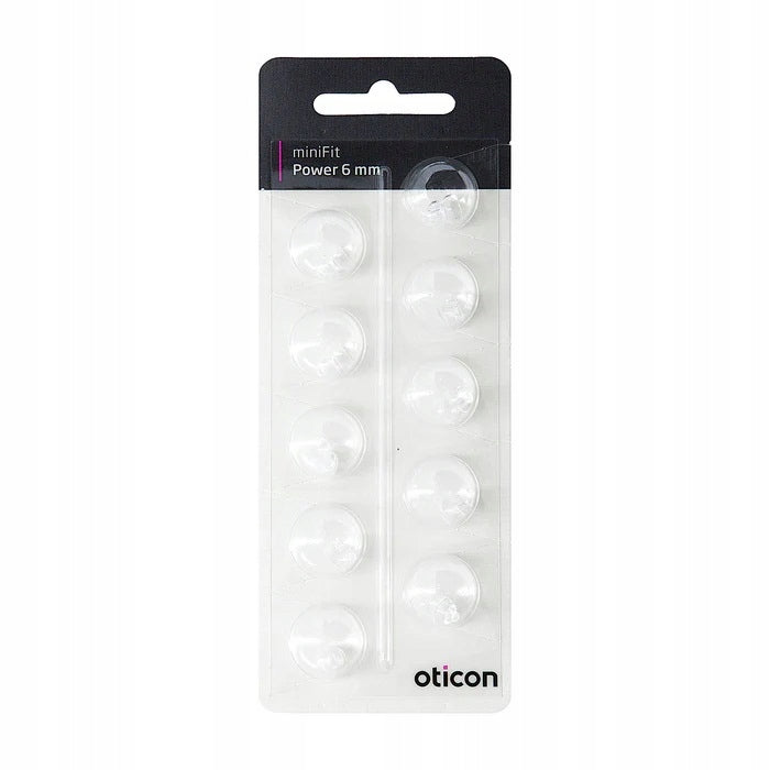 Hearing Aid Domes OTICON, BERNAFON, miniFit Power 6 mm 10pcs