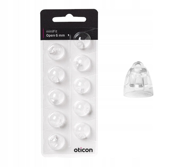 Hearing Aid Domes Oticon Bernafon Sonic Philips OPEN 6 mm