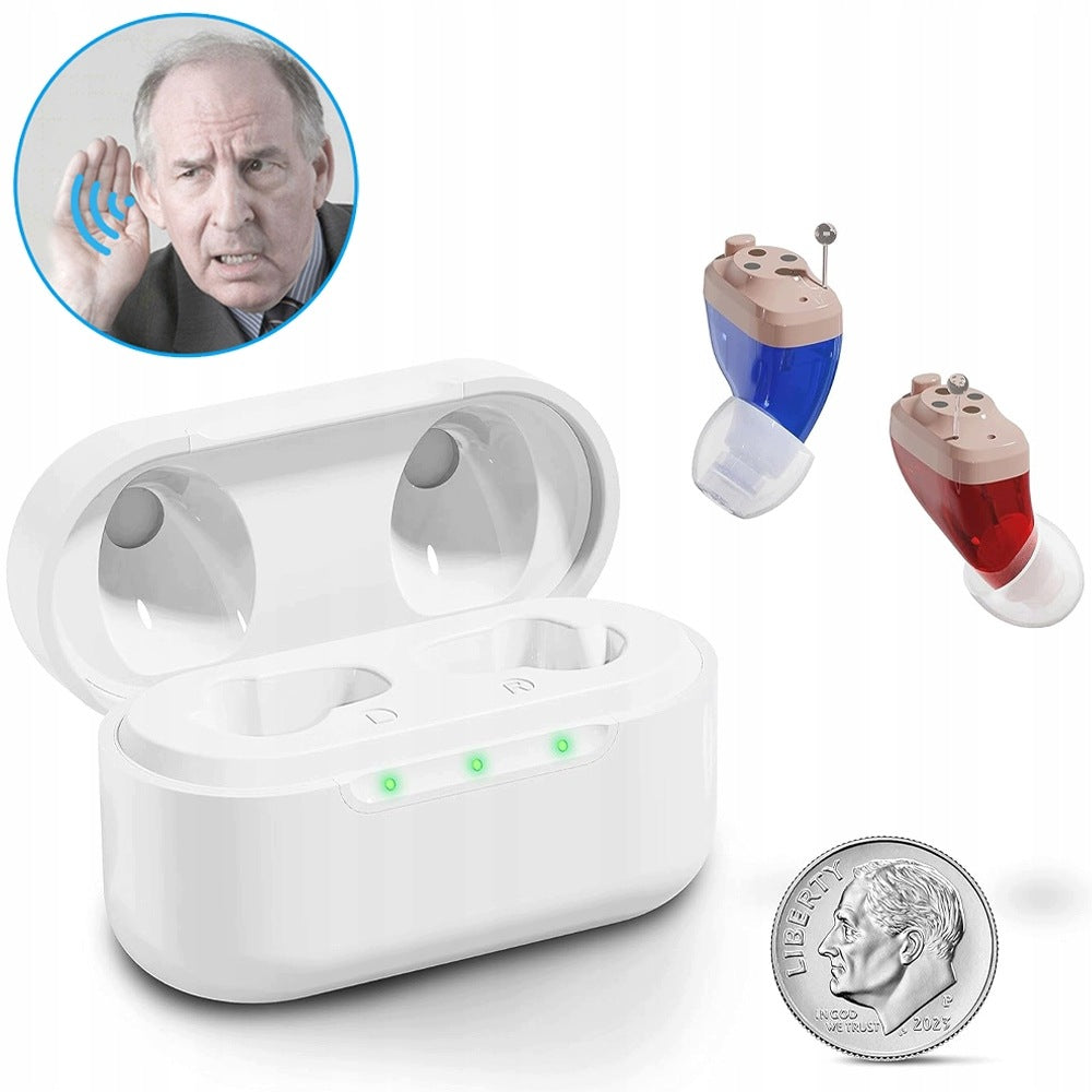 Hearing Aid Hearing Amplifier With 140 H Battery And Case