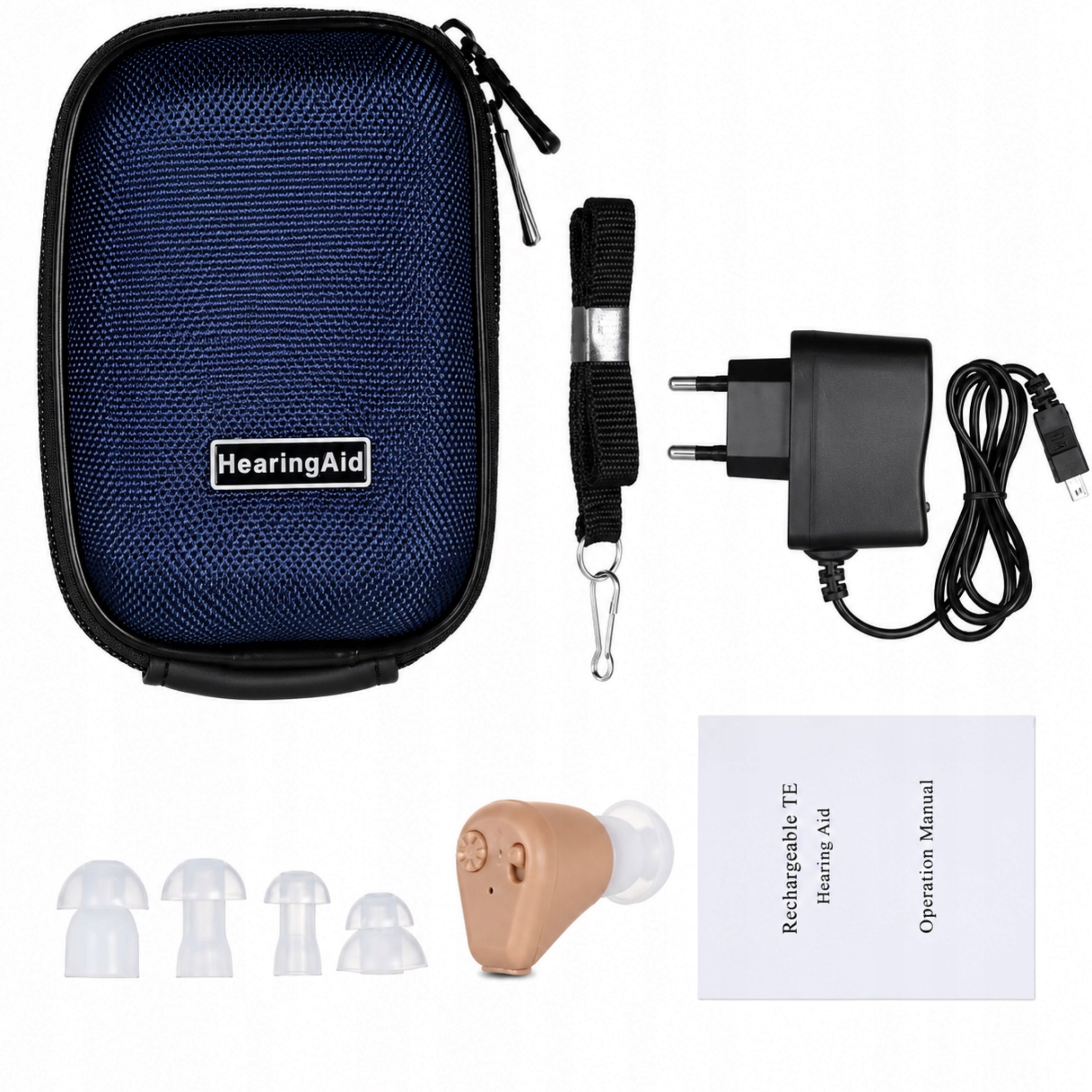 Hearing Aid In-Ear Hearing Amplifier USB Charged