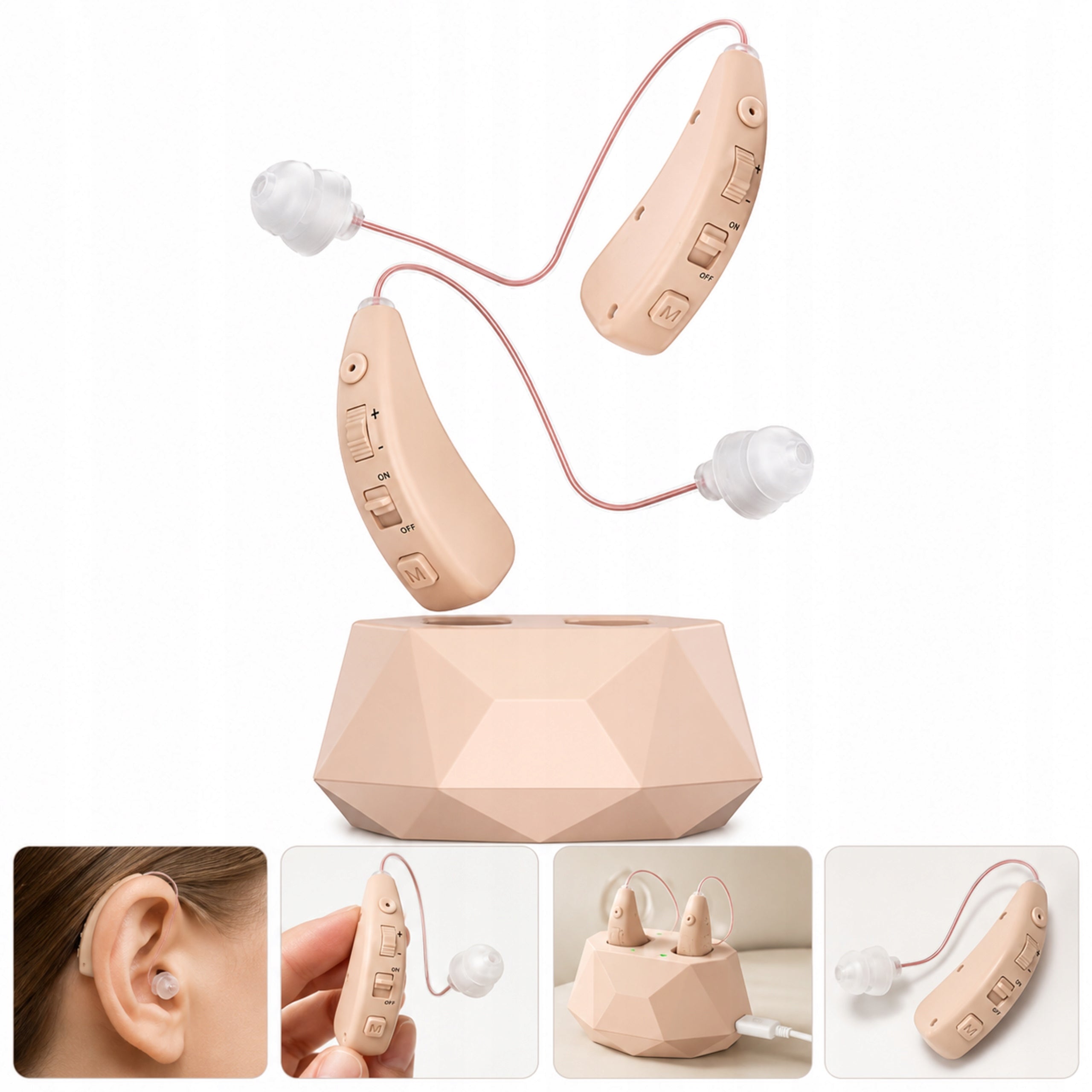 Hearing Aid Invisible 6 G Noise Reduction 40 H Rechargeable Sound