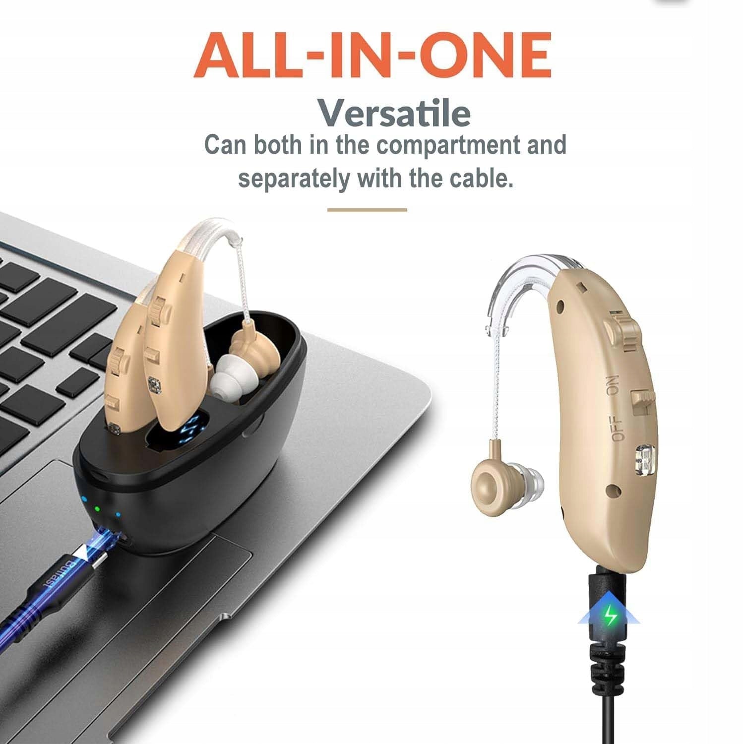 Hearing Aid Plug with Four Operating Modes in Beige EAN (GTIN) 5902362572308