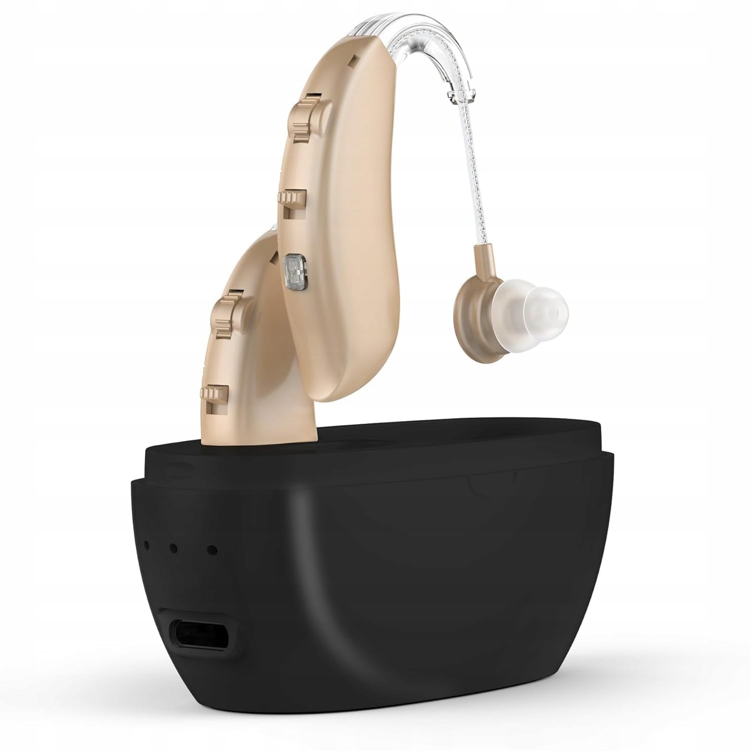 Hearing Aid Plug with Four Operating Modes in Beige