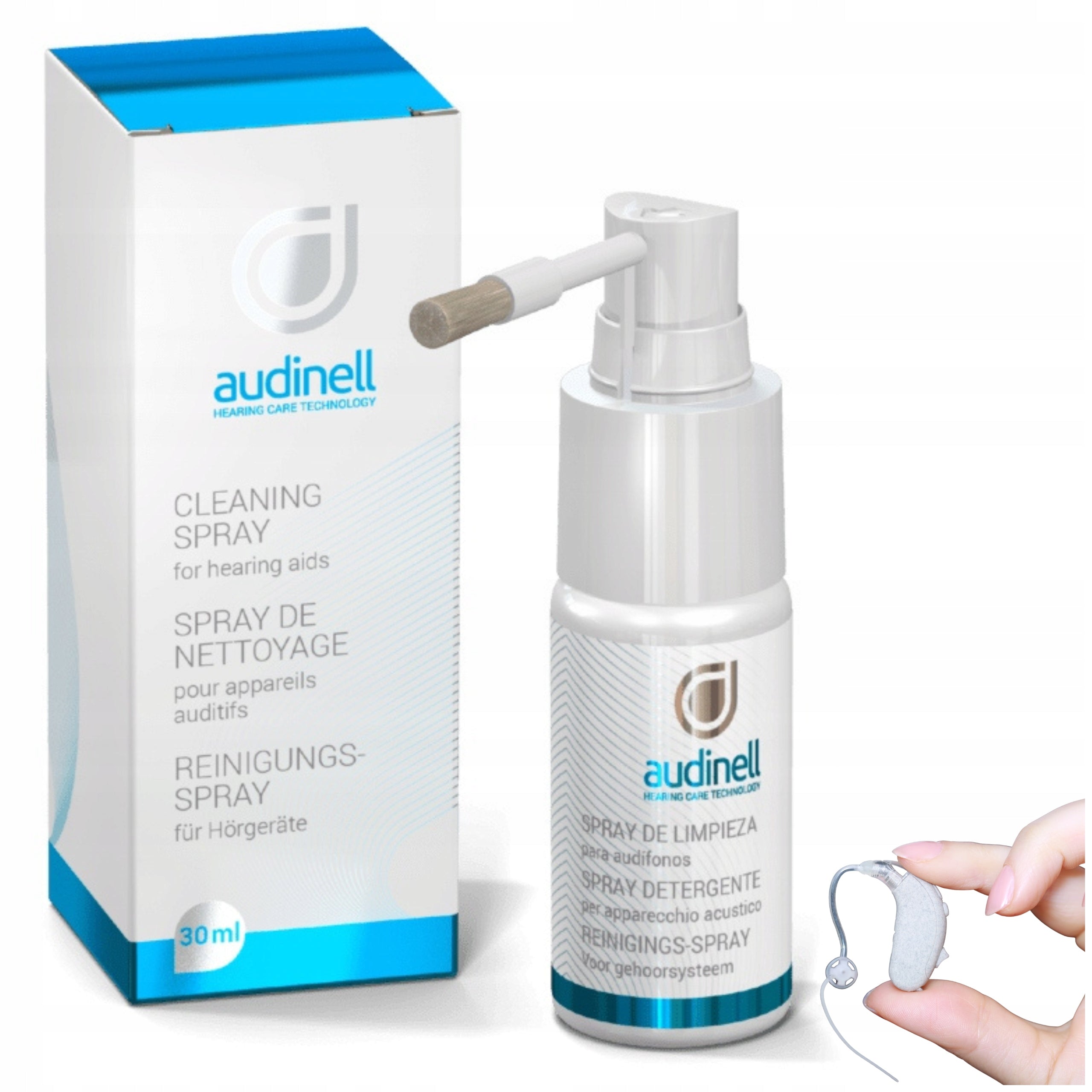 Hearing Aid and Earbud Cleaning Spray AUDINELL