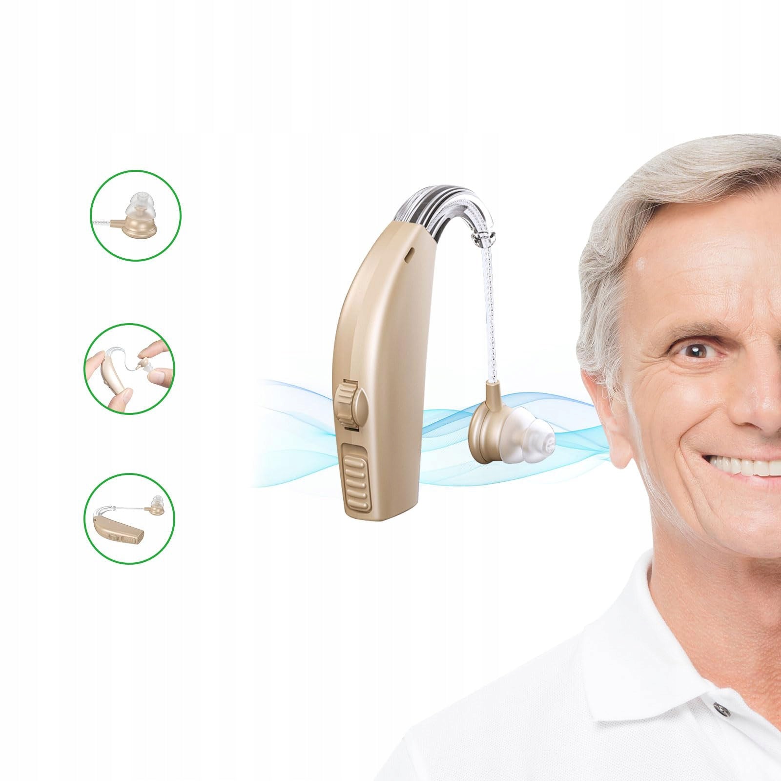Hearing Aids For Seniors With CE Noise Cancellation Packaging status original
