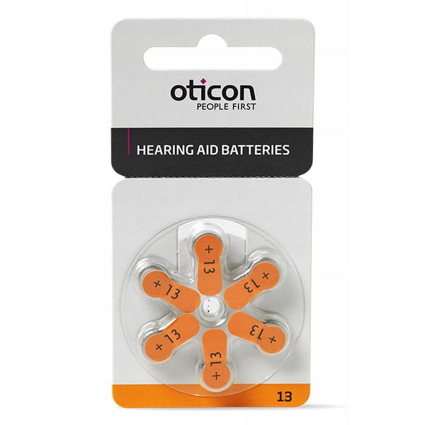 Hearing aid batteries OTICON 13 set of 30 pcs.