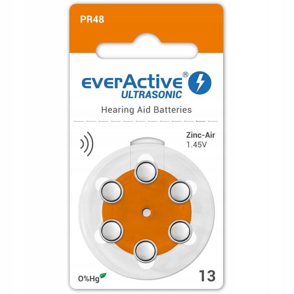 Hearing aid battery Everactive 13 6 pcs. 310 mAh