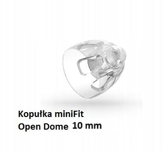 Hearing aid dome BERNAFON, OTICON miniFit 10 mm open 1pcs