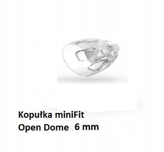 Hearing aid dome BERNAFON, OTICON miniFit 6 mm open 1pcs