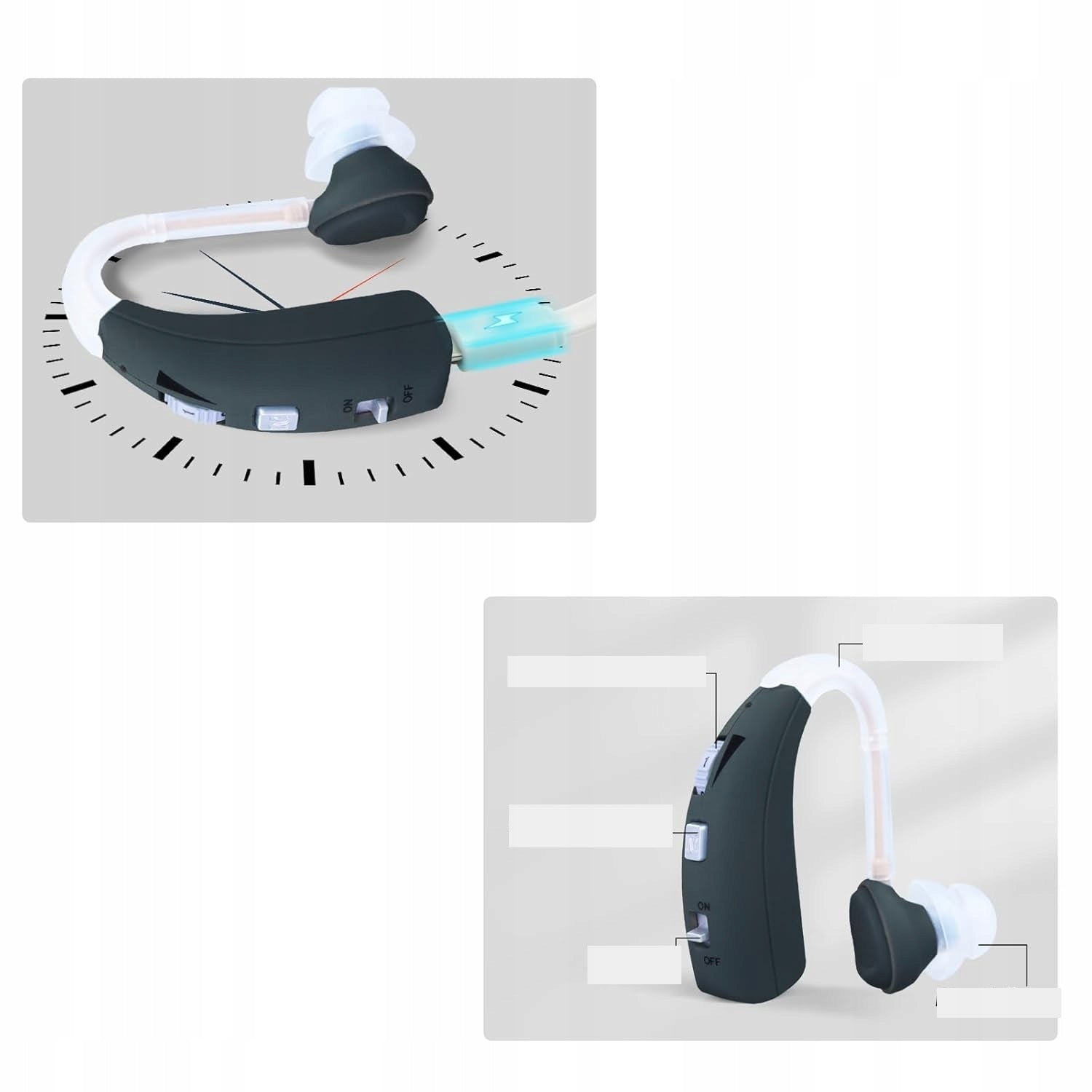 Hearing device Britzgo VHP-1301 with dual mode 40h operation navy blue Manufacturer of a medical device Britzgo