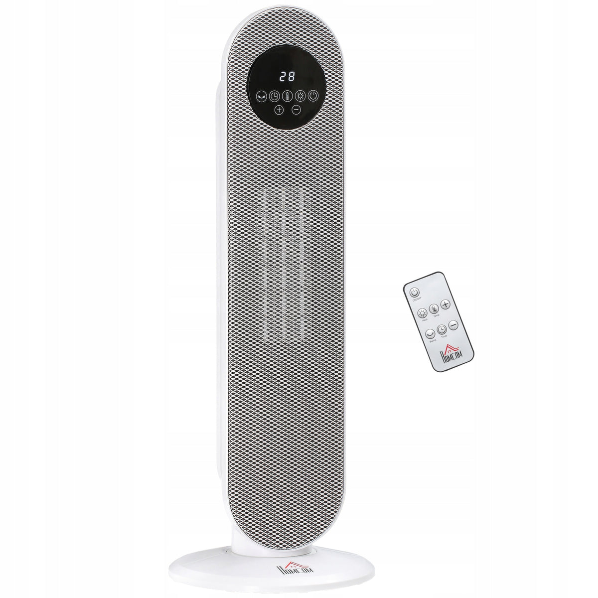 Heat fan 2 KW HOMCOM, ceramic PTC heater with remote control and oscillation