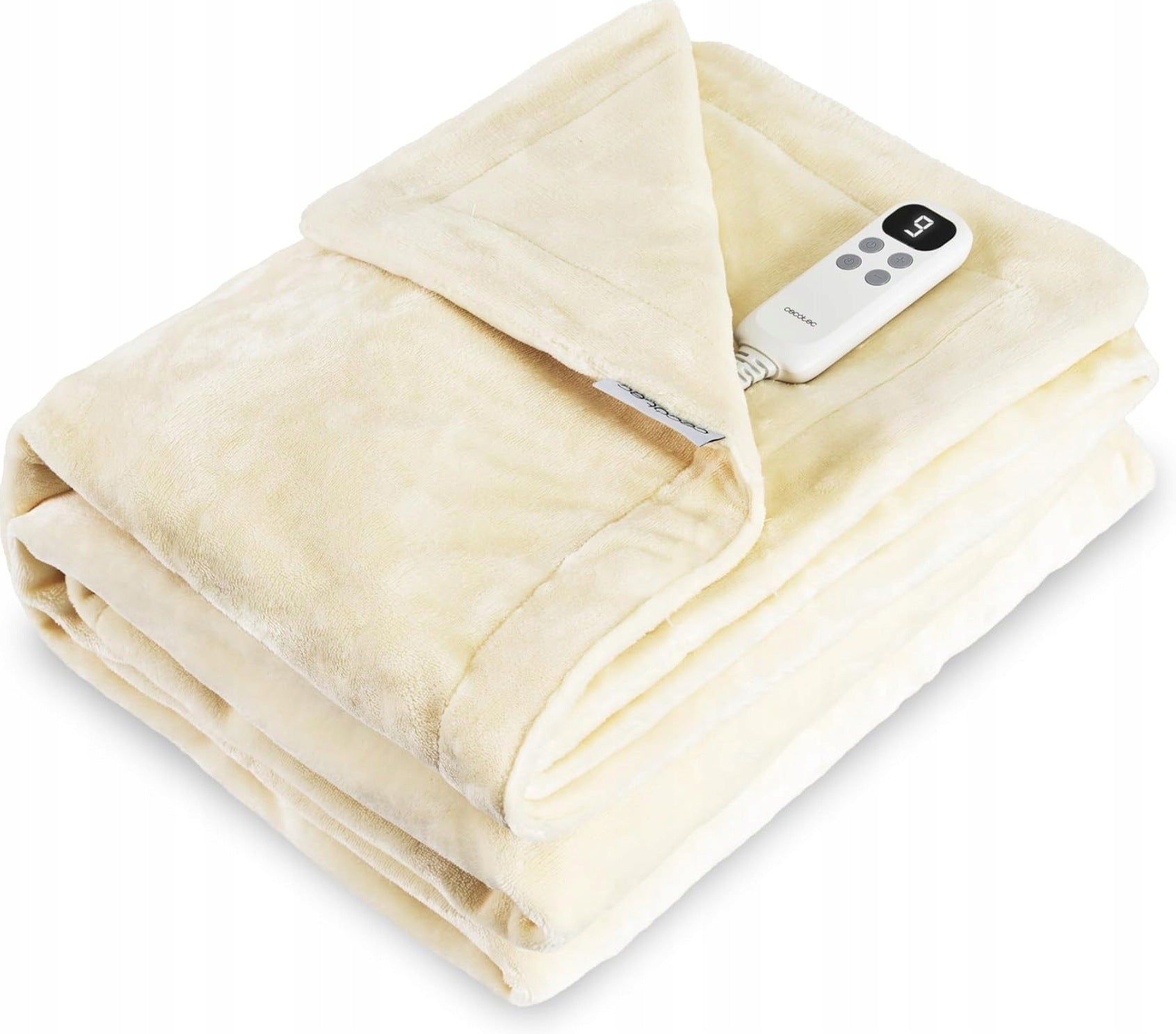 Heated Electric Blanket Beige 180x130 Plush Manufacturer code DUŻY KOC ELEKTRYCZNY MIĘKKI