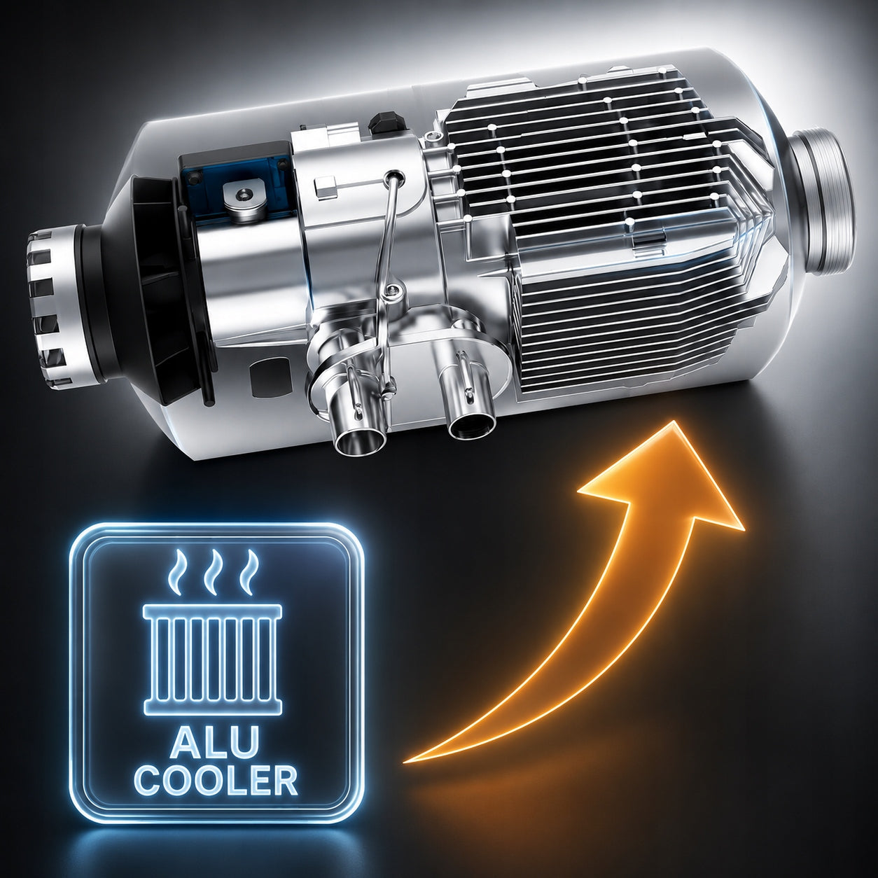 Heater 9kW diesel 12-24-230V BLOWER ON WEBASTO TM188 Bluetooth Energy efficiency class A