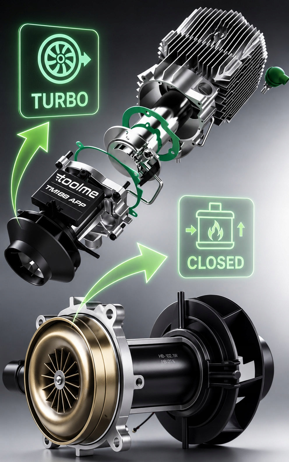 Heater 9kW diesel 12-24-230V BLOWER ON WEBASTO TM188 Bluetooth Manufacturer code tm188