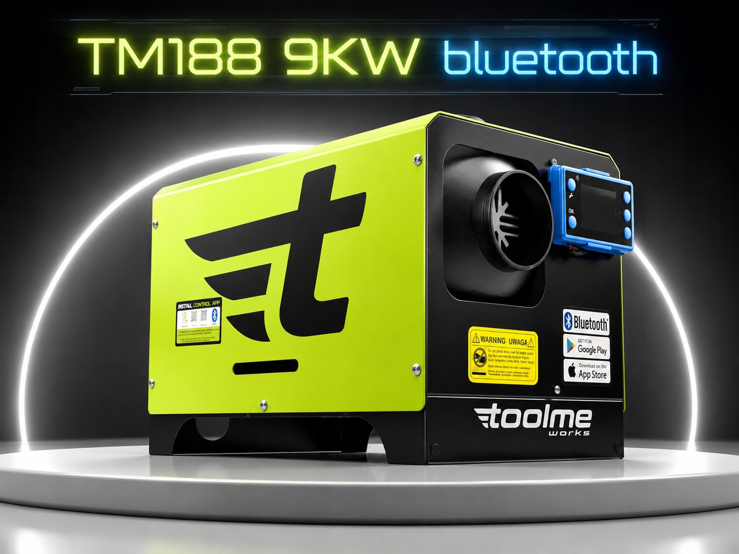 Heater 9kW diesel 12-24-230V BLOWER ON WEBASTO TM188 Bluetooth Packaging status original