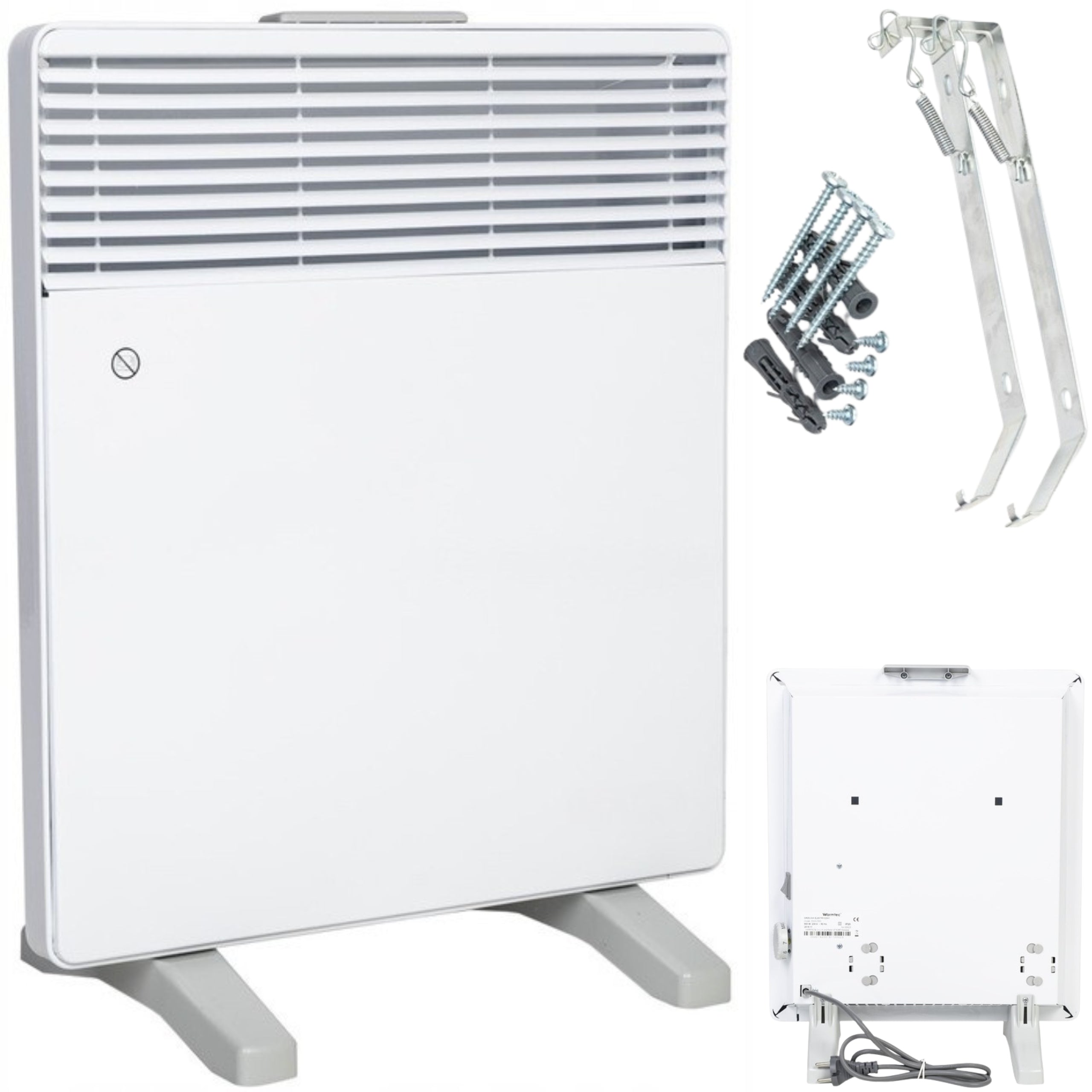 Heater Energy Saving Portable Electric Wall Mounted 500W Mobile White