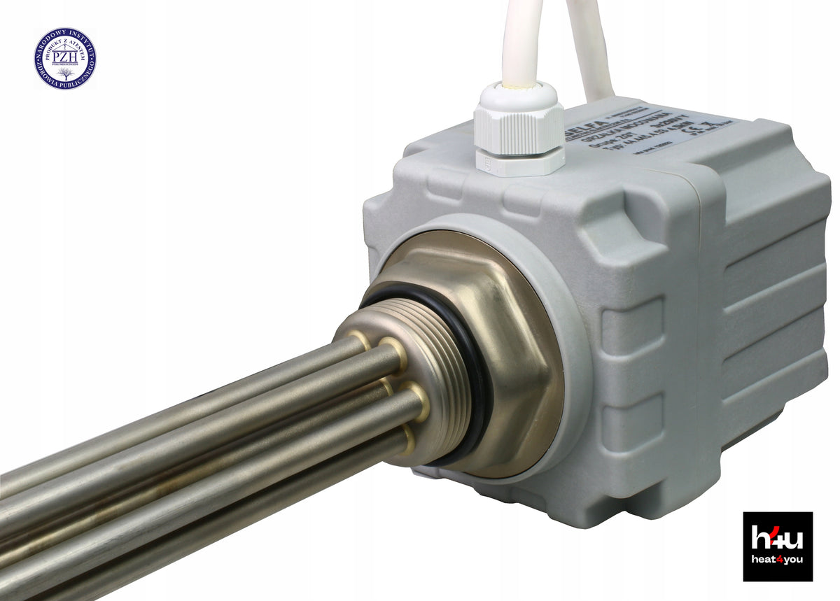Heater for boiler ZGT 6,0 kW 6/4” with thermostat SELFA stainless Manufacturer code 44.460.4