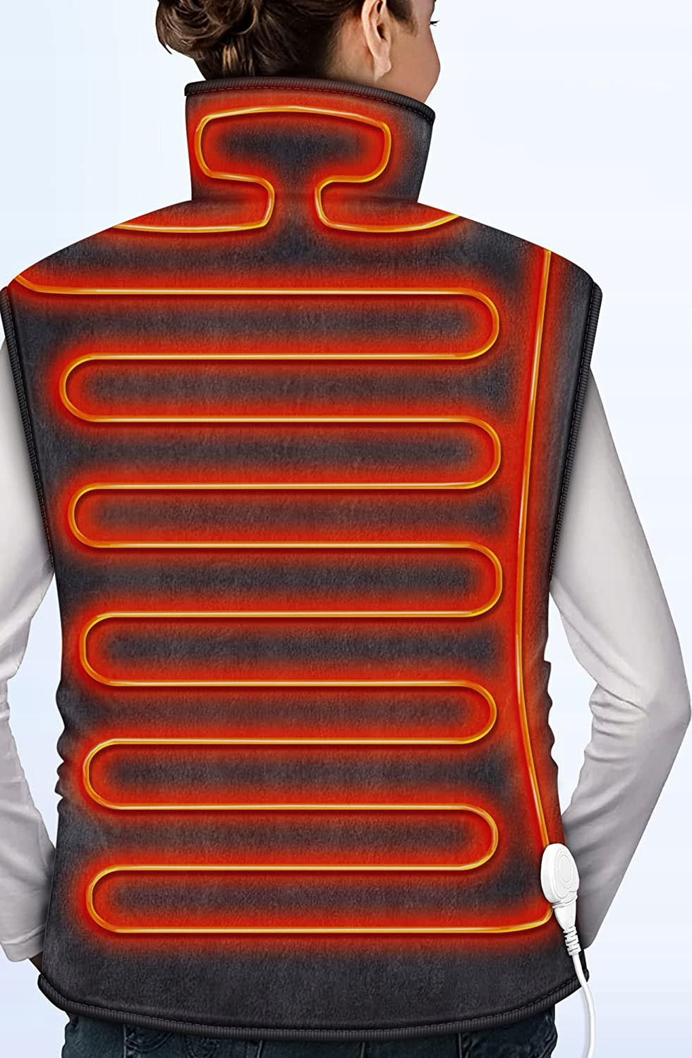 Heating Vest Back Warming Mat Arms Grey 60x85 Medical device no