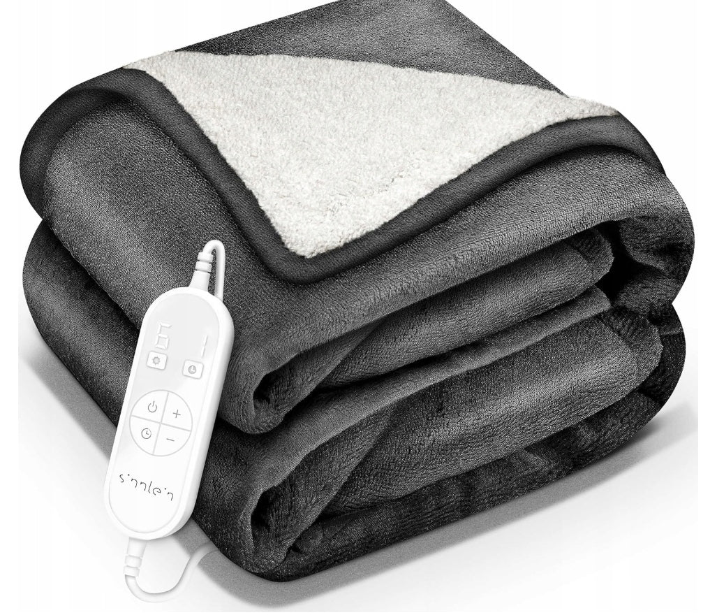 Heating blanket 180cm x 200cm, grey