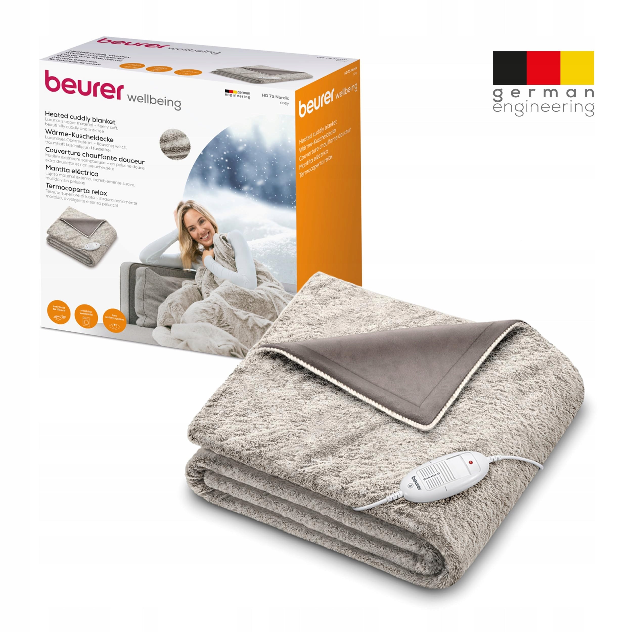 Heating blanket Beurer HD 75 Nordic Packaging status original