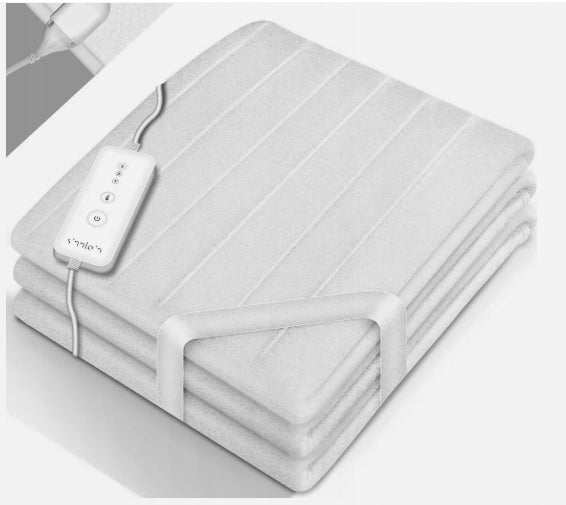 Heating mat for mattress WHD01 190cm x80cm with three heating levels WHITE