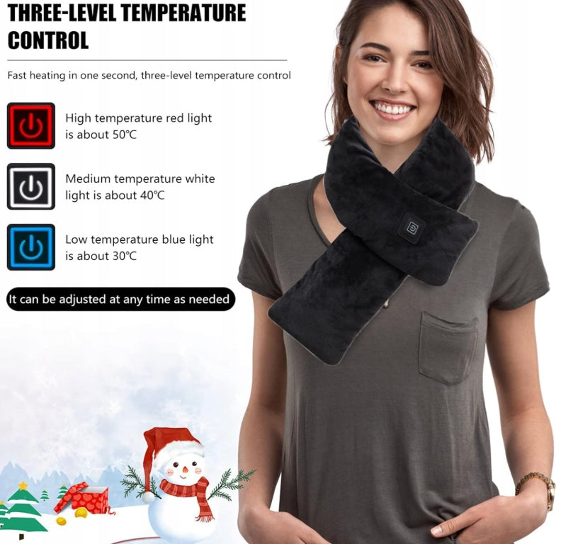 Heating pad for neck, rechargeable, heated with powerbank 5000 mAh Packaging status original