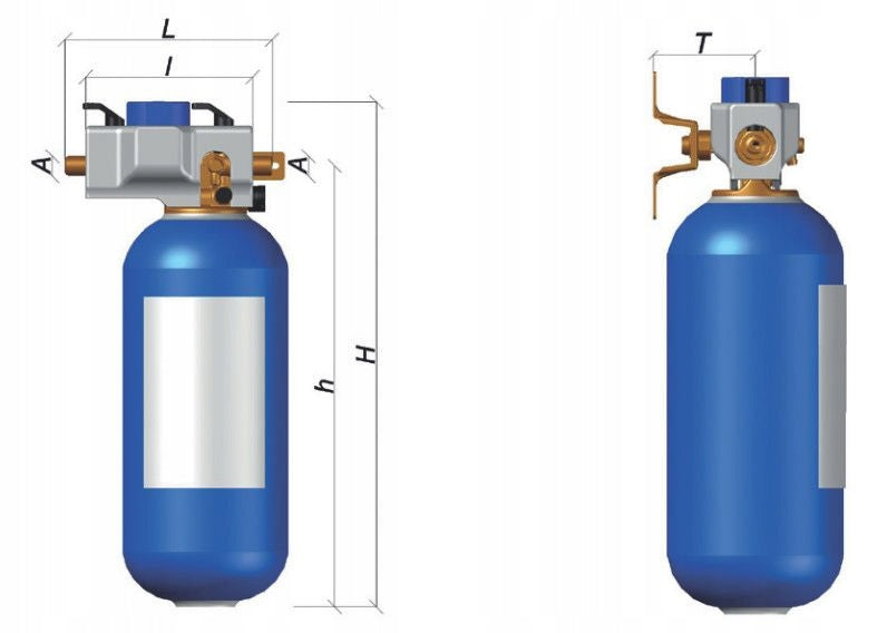 Heating water demineralizer Syr 3200 cylinder 7L Brand SYR
