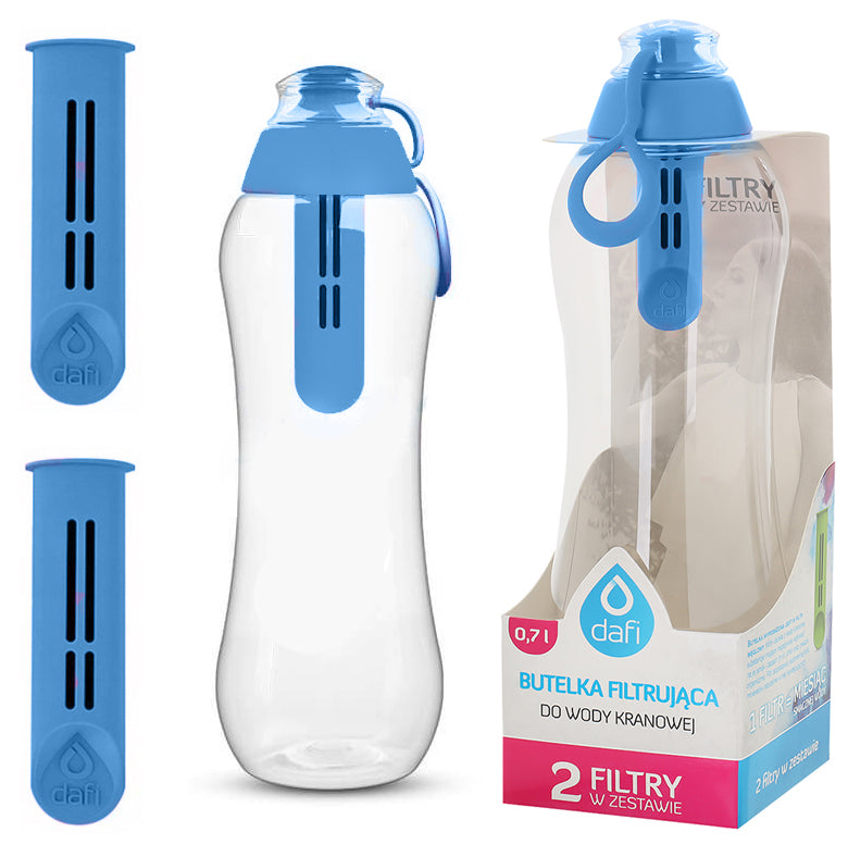 Heavenly Filter Bottle 0,7L - 2 CARBON FILTERS Bottle DAFI with Filter