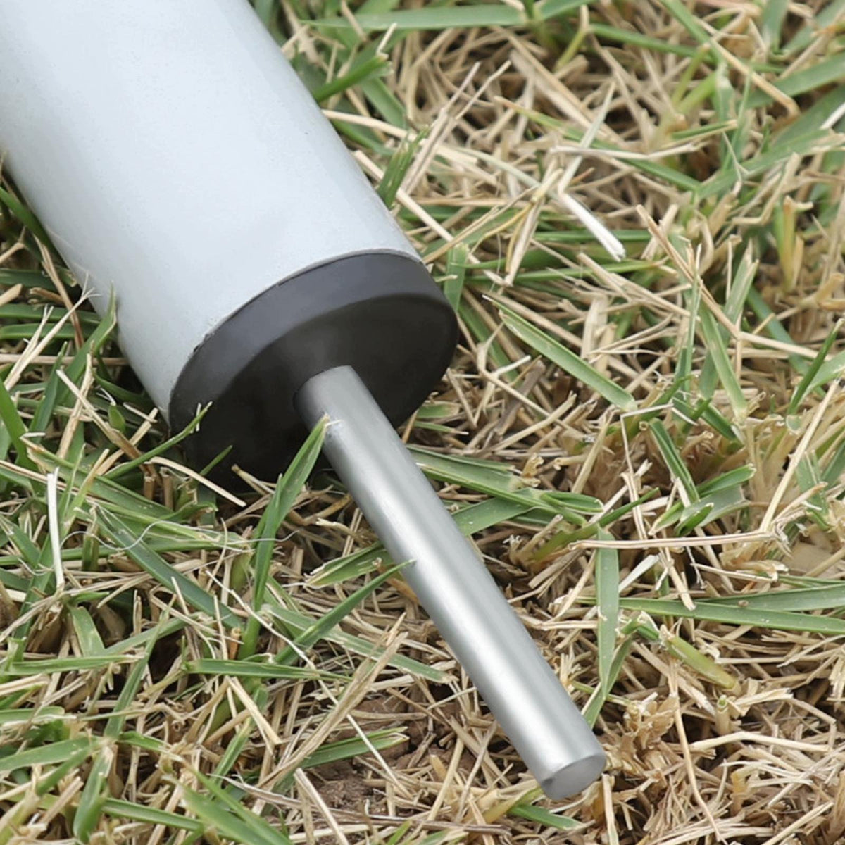 Heavy Duty Adjustable Tarp Poles Detachable Awning Rods Tent Gray White Packaging status original