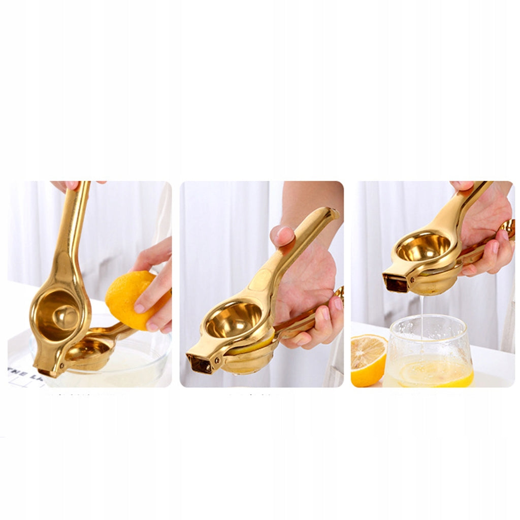 Heavy Duty Manual Fruit Juicer Lemon Squeezer Premium Extractor Hand Gold Brand no brand