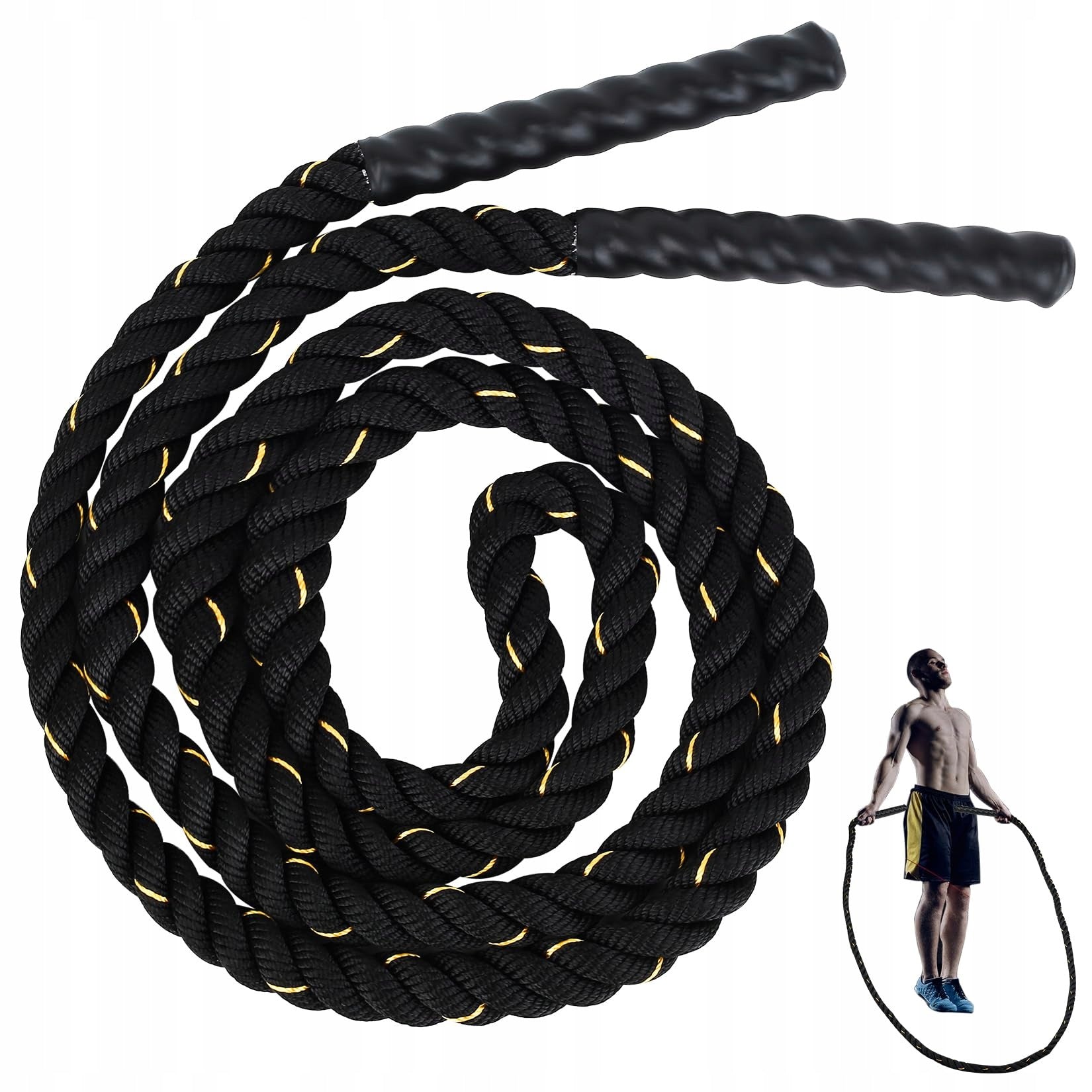 Heavy Rope Training Jump Rope 3m Weighted Jump Rope For Adults