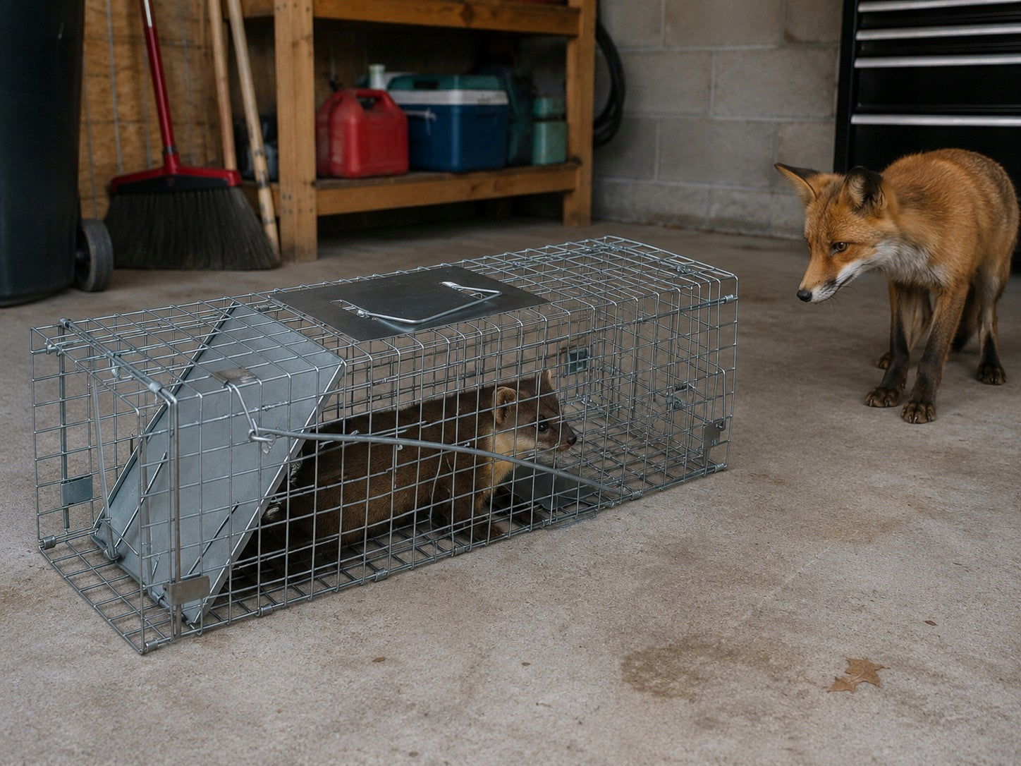 Hedgehog Trap for Foxes Kuna Weasels Cowards Mink Paw SOLID 80x28x28 Manufacturer code Żywołapka Pułapka na Lisy Kuny LB28A Anytech