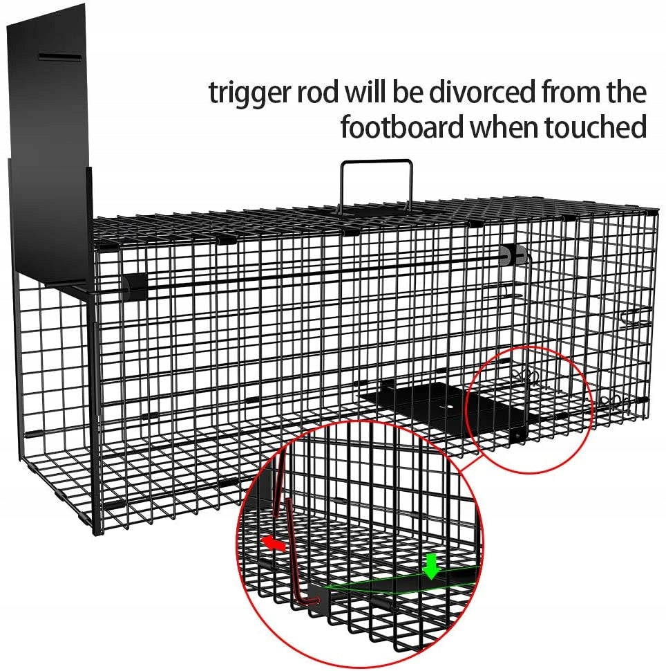 Hedgehog Trap for Rats Kuna, Foxes With Doors 78,5x26,5 cm Large Brand Amagabeli