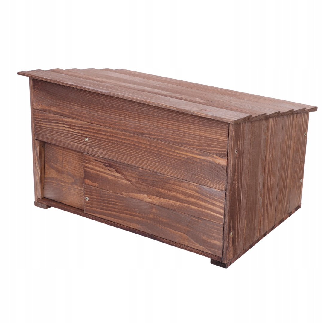 Hedgehog house L house wooden garden impregnation bowl and hay eco EAN (GTIN) 5906605250022