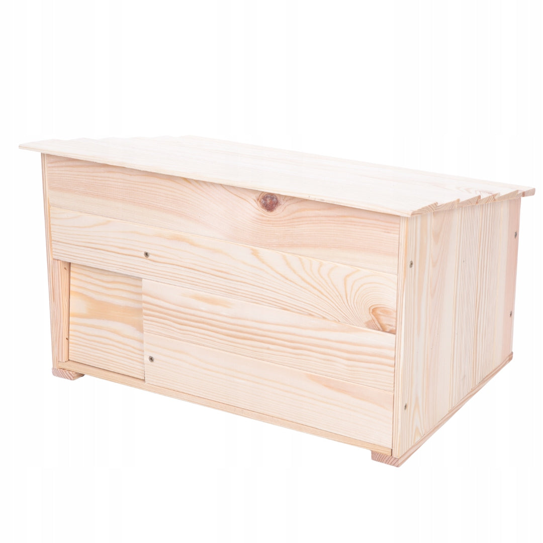 Hedgehog house S wooden booth natural garden year-round durable eco Packaging status original