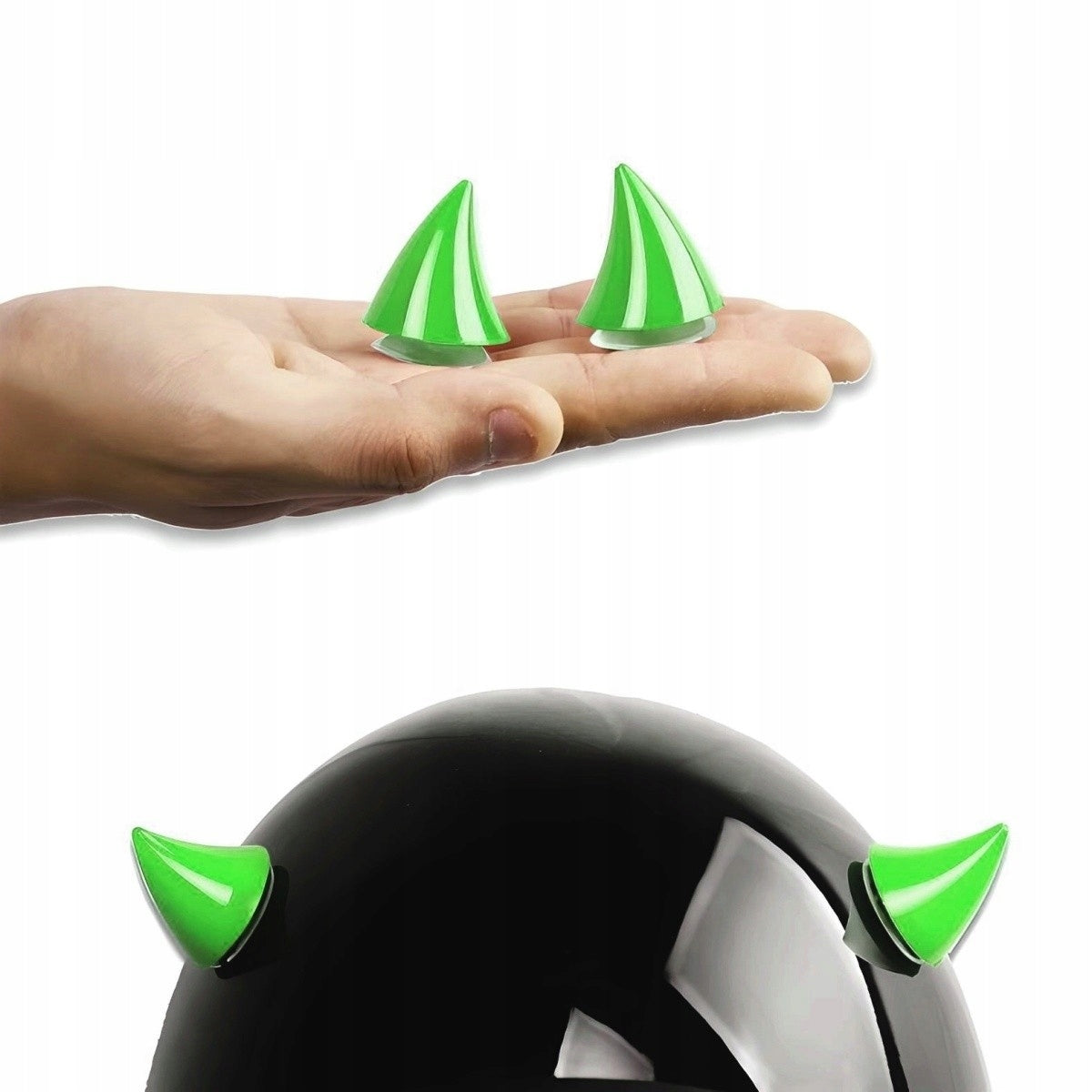 Hedges for helmet colorful 2pcs Green
