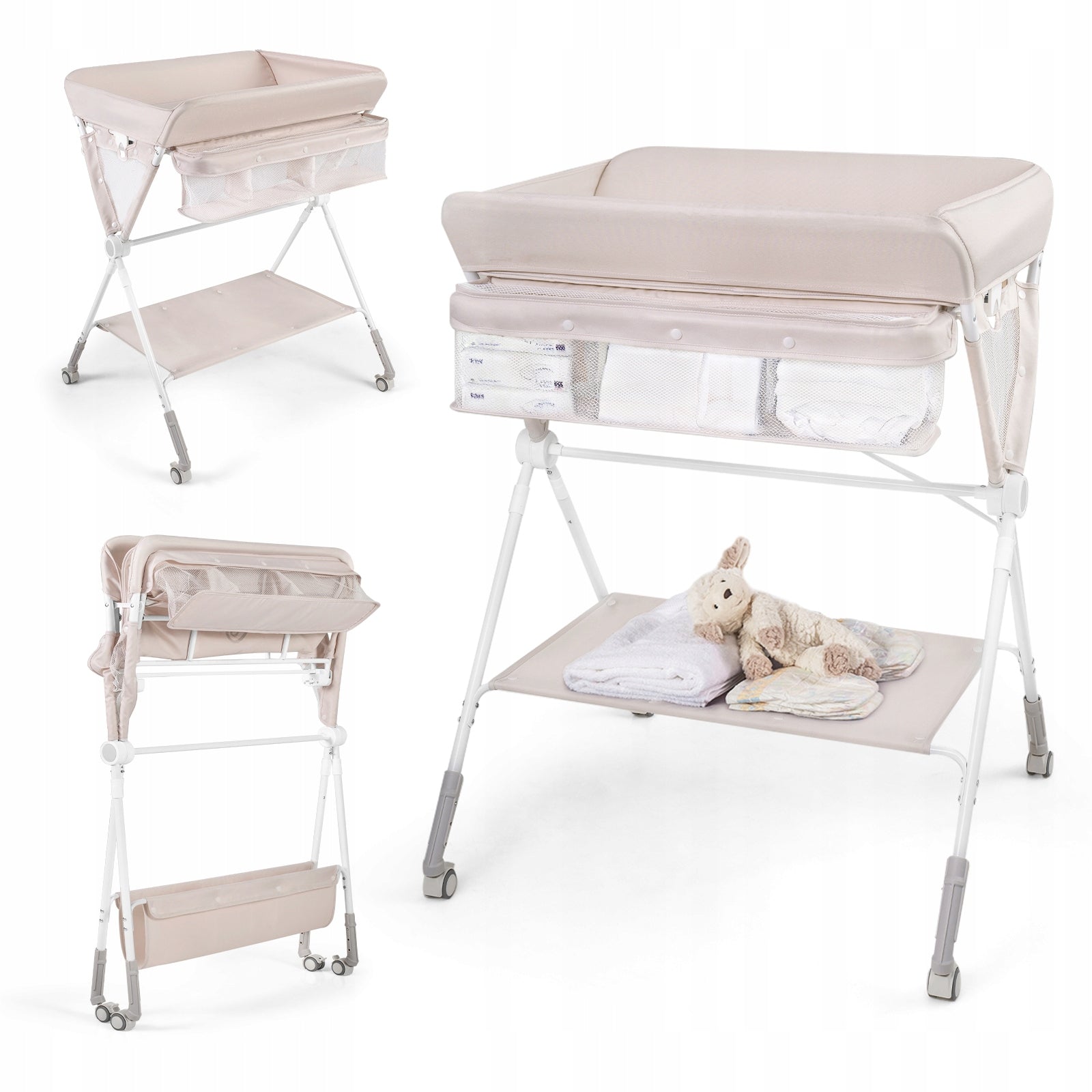 Height Adjustable Changing Table Portable Baby Changing Table