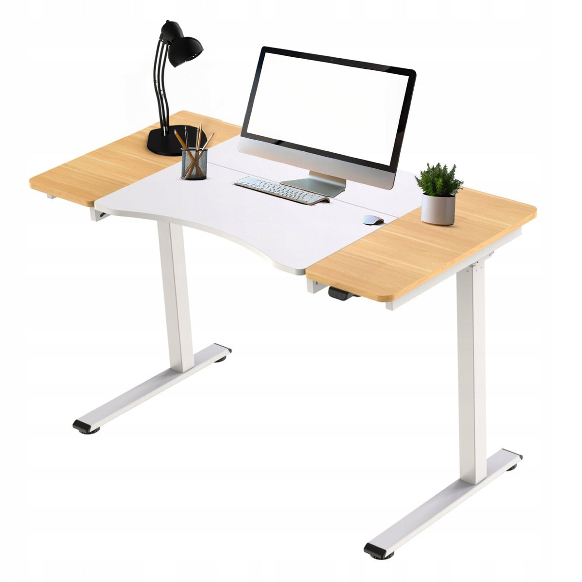 Height Adjustable Electric Desk White Adjustable Opening Desktop EAN (GTIN) 5905610253837