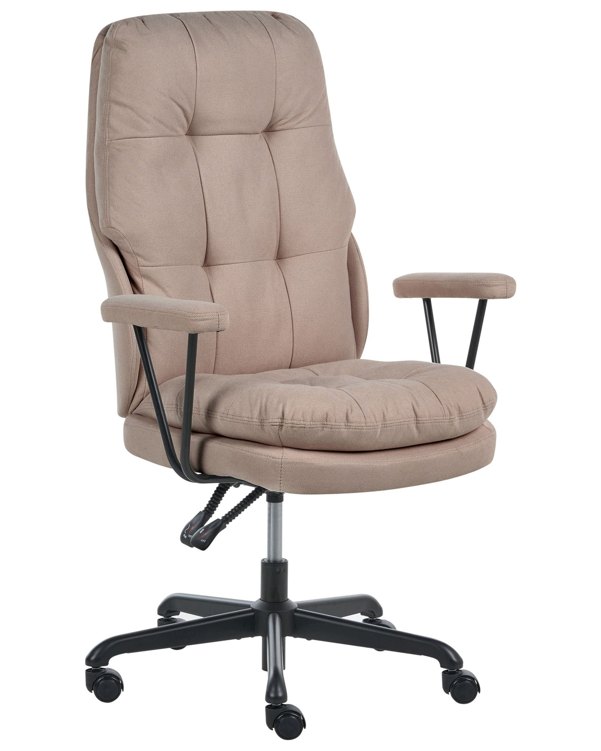 Height Adjustable Swivel Office Chair Beige