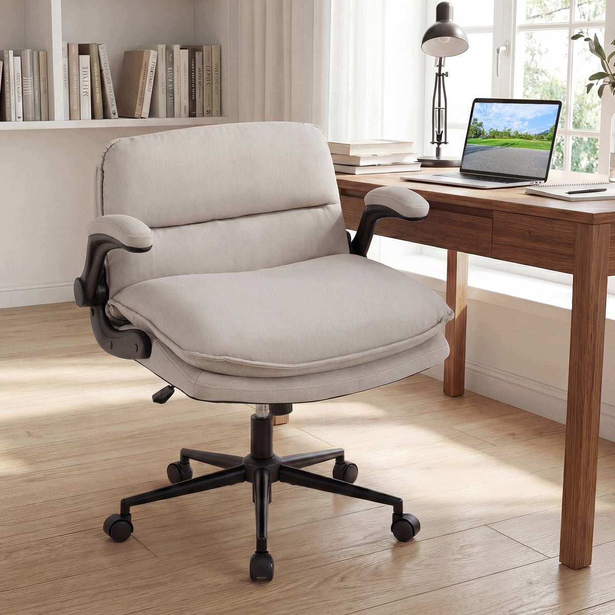 Height Adjustable Swivel Office Chair on Wheels Brand Costway