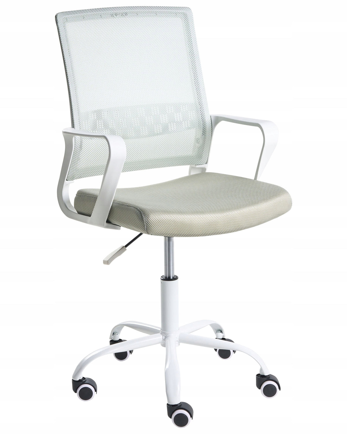 Height Adjustable Swivel Office Chair on Wheels Mint Color