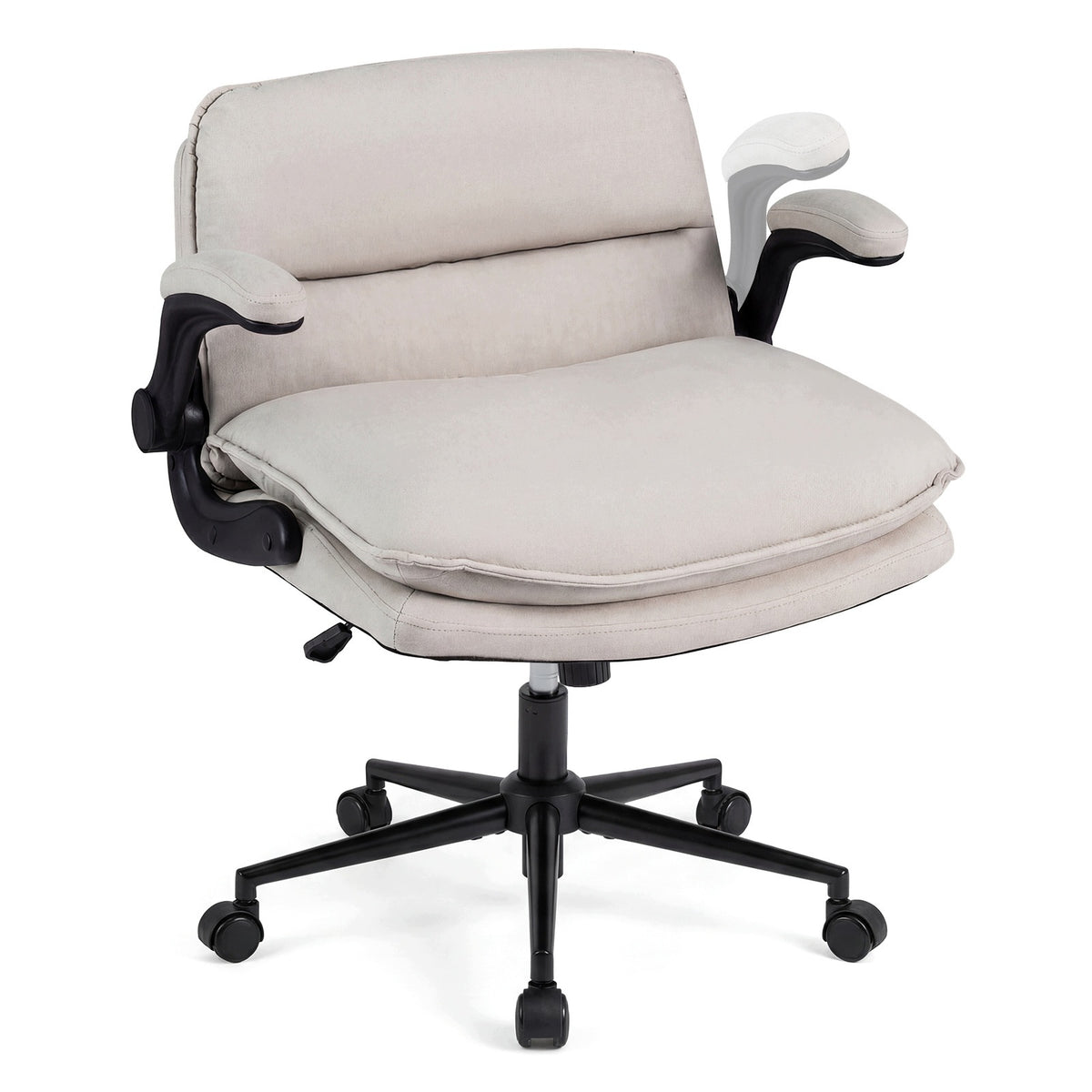 Height Adjustable Swivel Office Chair on Wheels